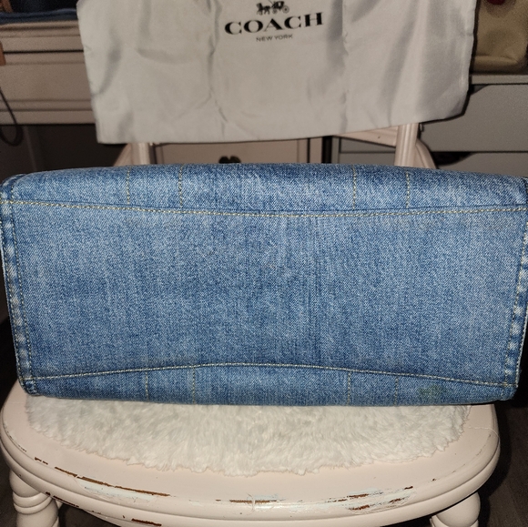 Coach denim bag with pouch - Picture 8 of 13